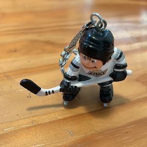 LA Kings hockey player keychain, vintage from the 80’s, good condition